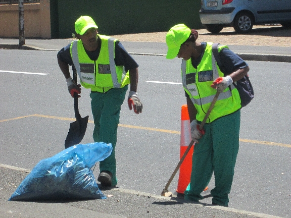 Cleaning of the area